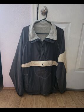 Men's XL Gray  Reversible Fleece Sweater Jacket By Killer Loop